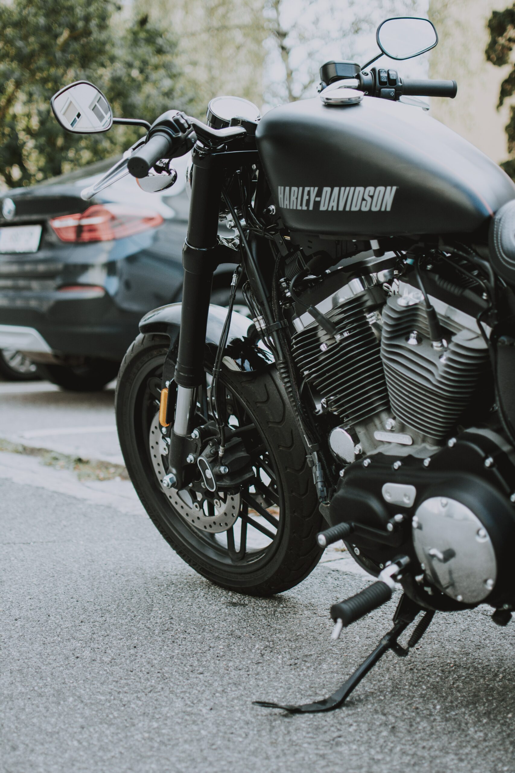 Where do you put the bell on a Harley?